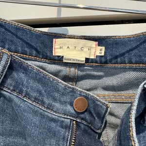 Hatch THE CROP MATERNITY JEAN in Indigo, Size 28.